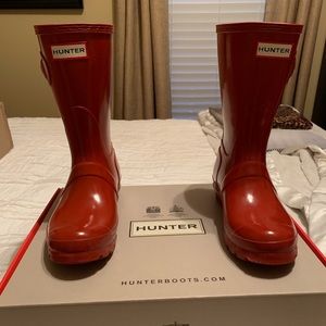 Hunter Short Rainboots - Red (Sz 6)